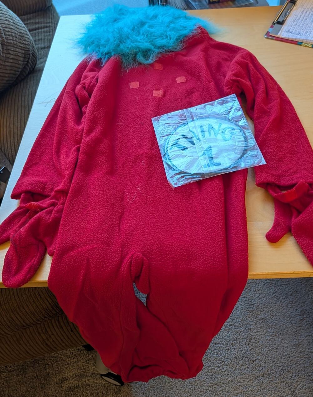 ☀️Kids 8-10 Thing Dr Seuss Halloween Costume